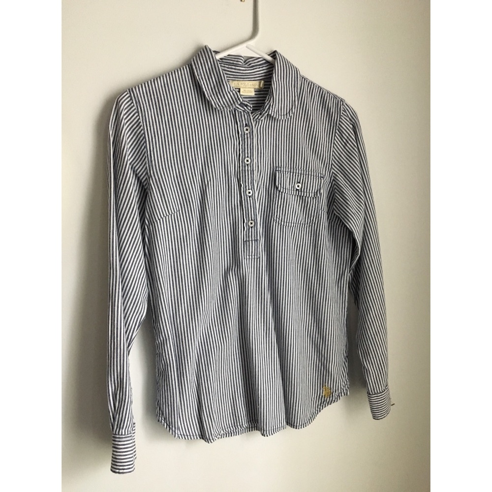 Vintage stripe button down shirt
